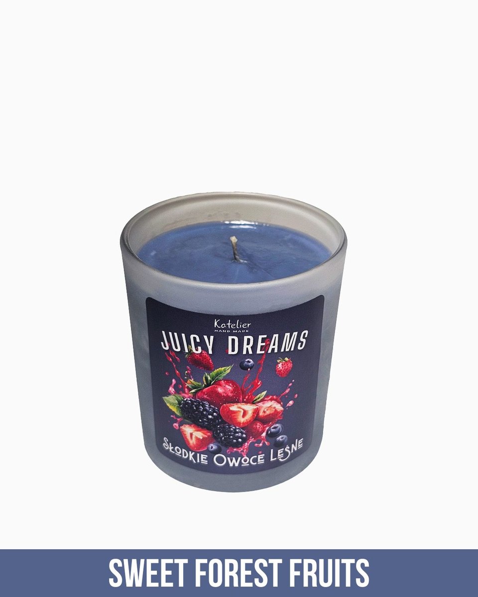 Świeca Sojowa - Juicy Dreams - 140 ml - Zapach Słodkie Owoce Leśne