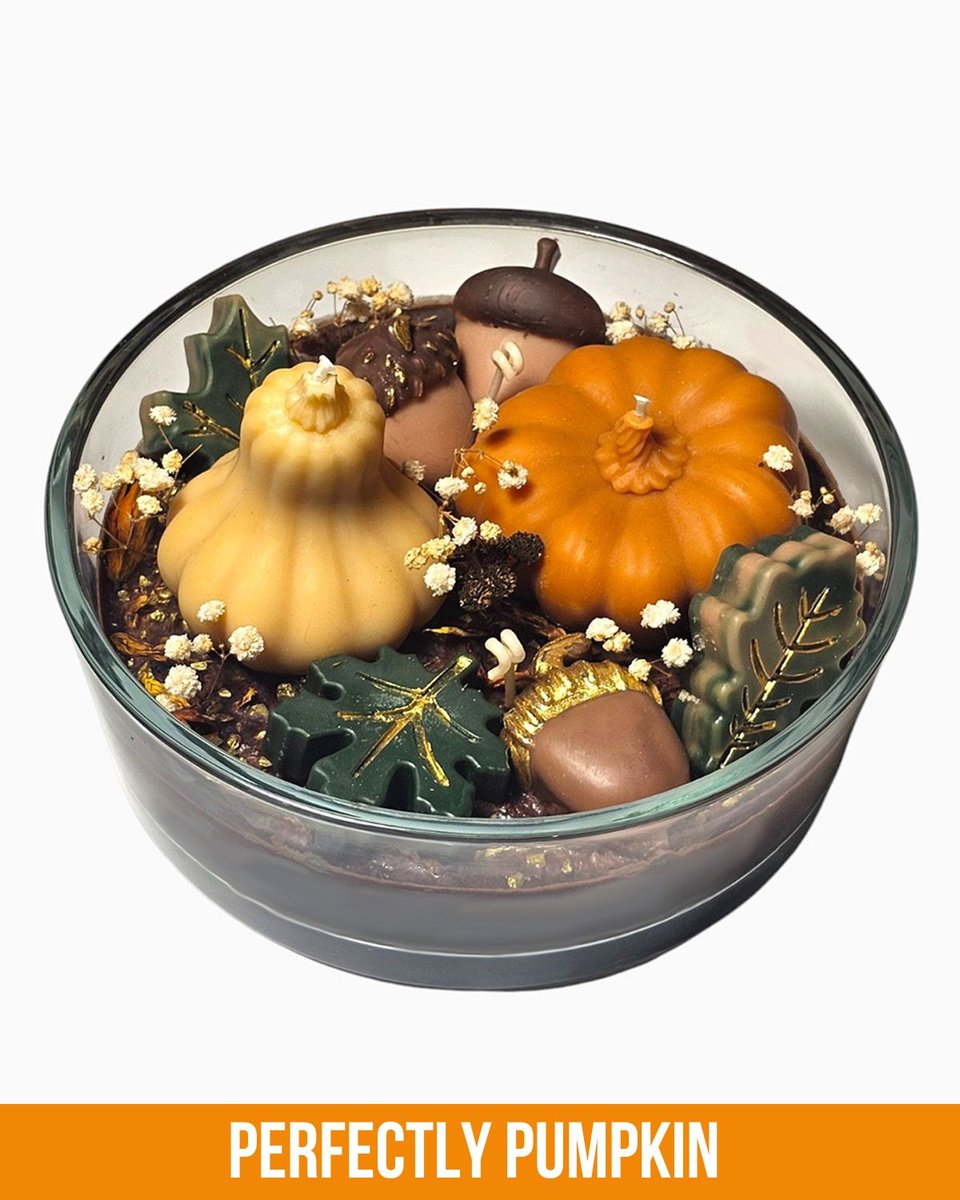 Świeca Sojowa – Jesienna Aura – 950 ml – Zapach Perfectly Pumpkin