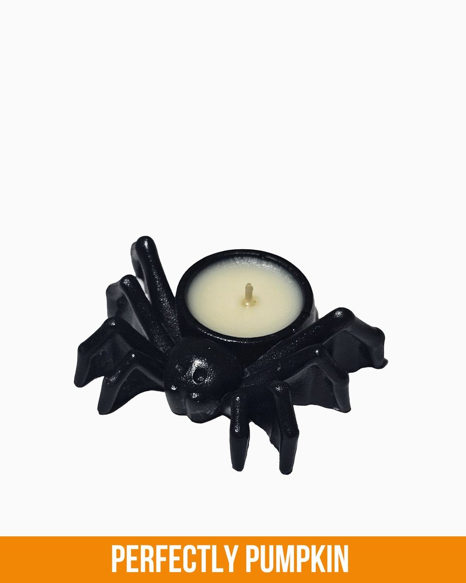 Świeca sojowa w kształcie pająka - Pajęczy Czar - 8 ml - Zapach Perfectly Pumpkin