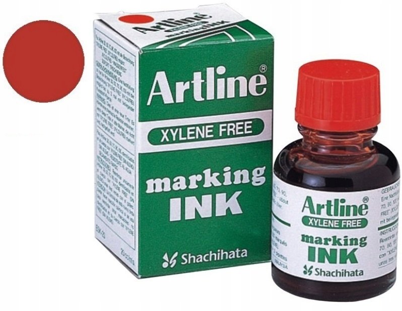 TUSZ DO NAPEŁNIANIA MARKERÓW PERMANENTNYCH, CZERWONY