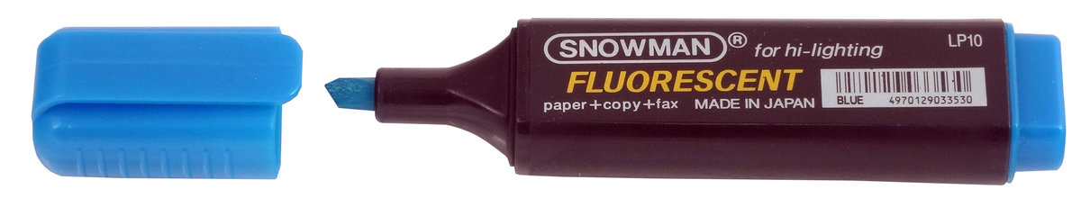 ZAKREŚLACZ SNOWMAN, MARKER DO ZAKRESLANIA TEKSTU, NIEBIESKI