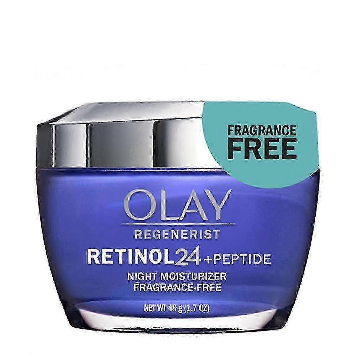 Olay Regenerist Retinol-24 Krem nawilżający do twarzy na noc, bezzapachowy, 1.7 uncji