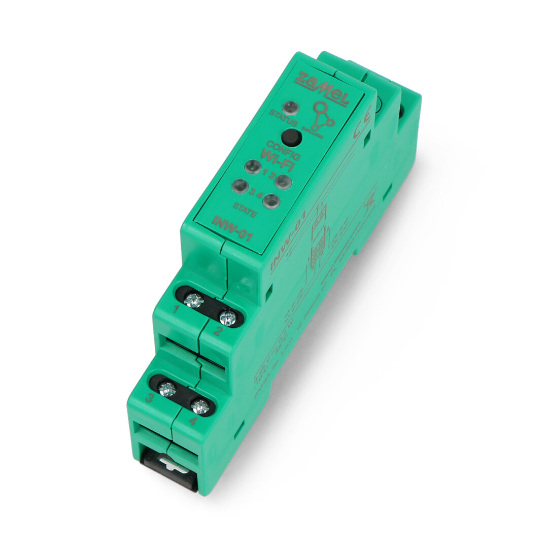 Zamel INW-01 - interfejs 4 wejść sygnalizacyjnych 6-24V DC - WiFi