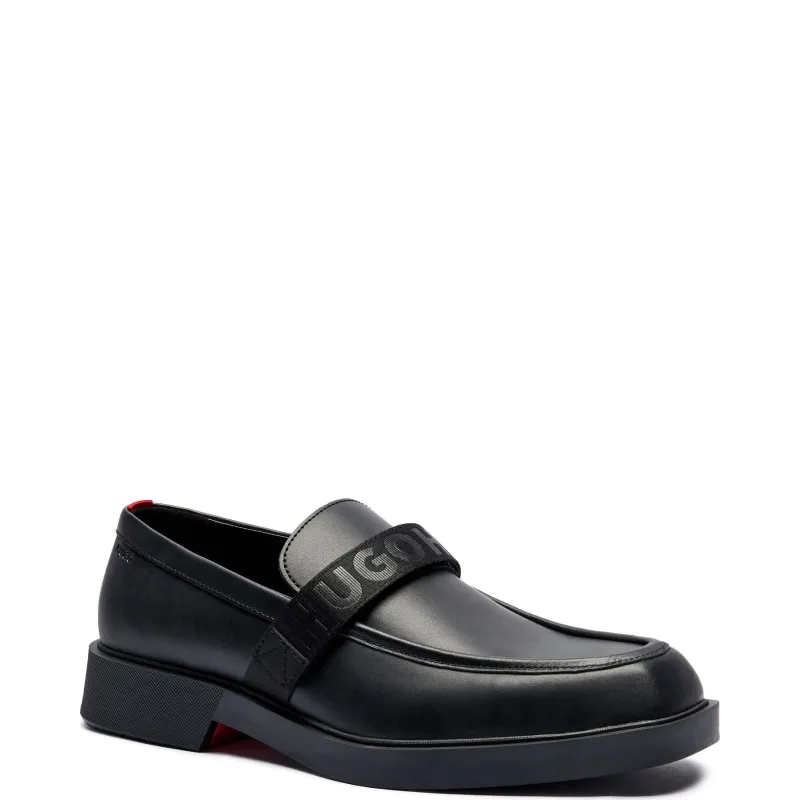 HUGO Skórzane loafersy Iker