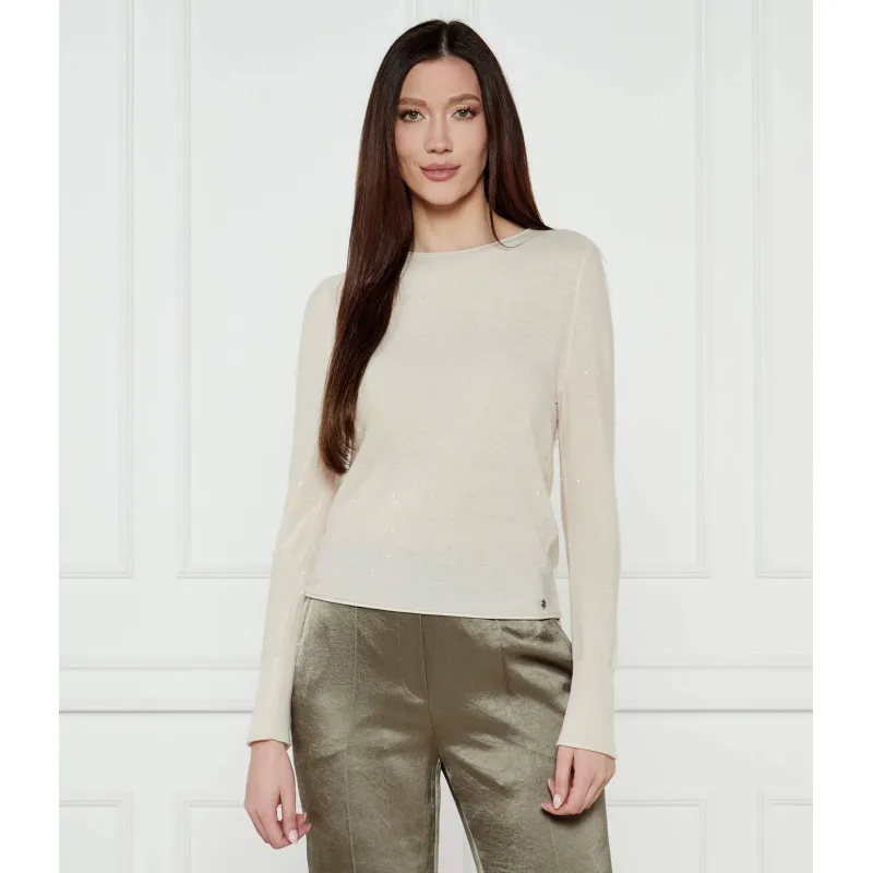 Marc Cain Wełniany sweter | Slim Fit