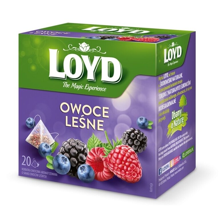 Herbata owocowa Loyd Owoce leśne II 20x2g