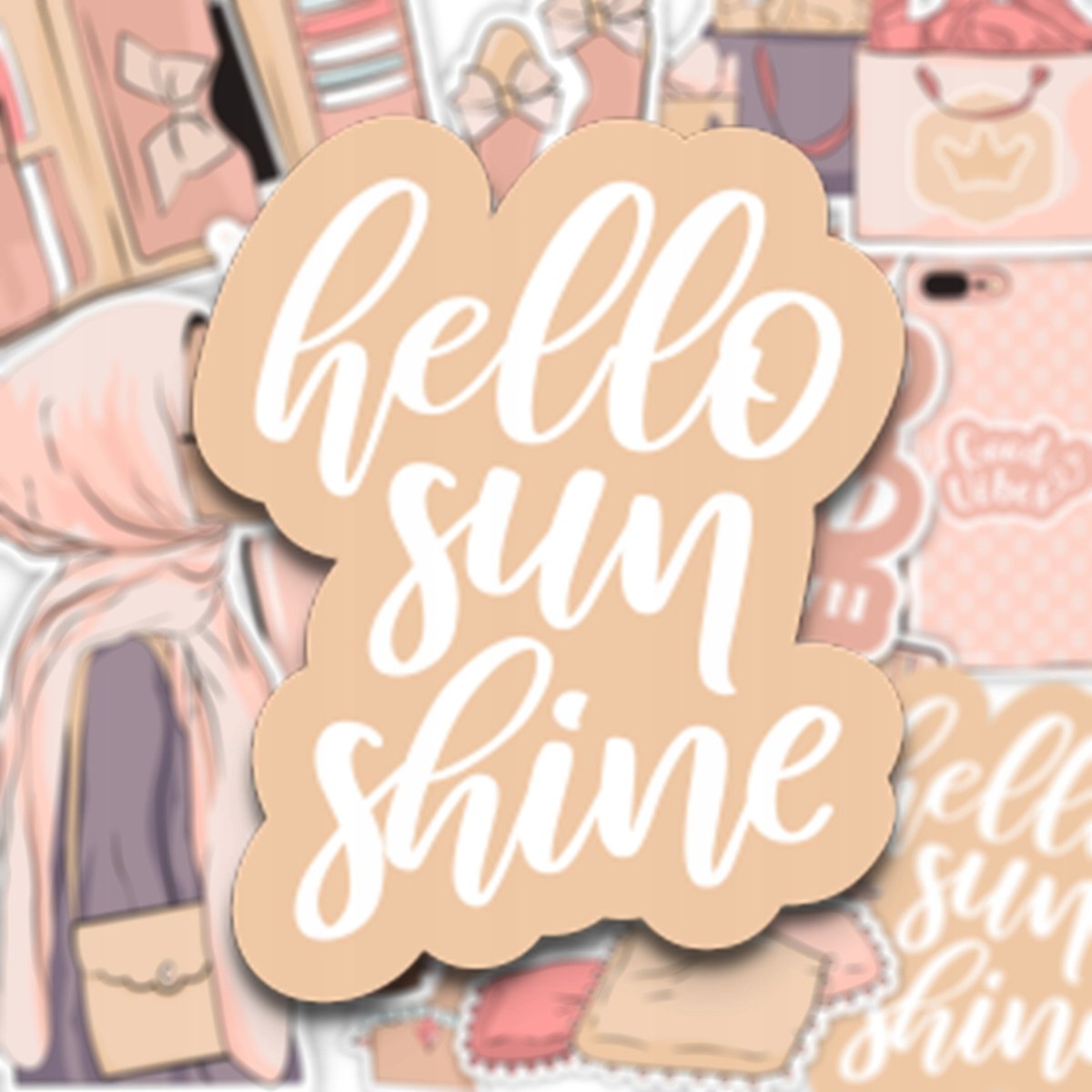 Naklejki Do Kartek Albumu Notes HIJAB Hidżab 15x21