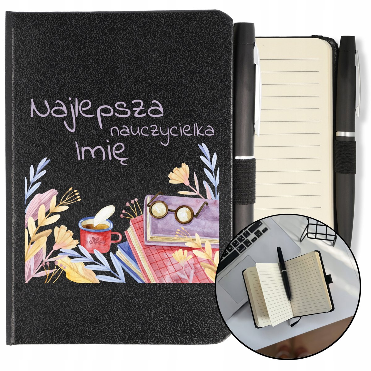 NOTES + DŁUGOPIS A6 DLA NAJLEPSZEJ NAUCZYCIELKI