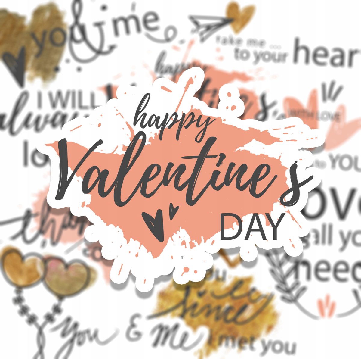 Naklejki Do Planera Albumu Bujo LOVE VALENTINES