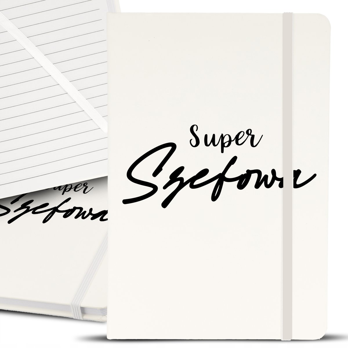 Notes Notatnik Bujo A5 Biały DLA SUPER SZEFOWEJ Wz