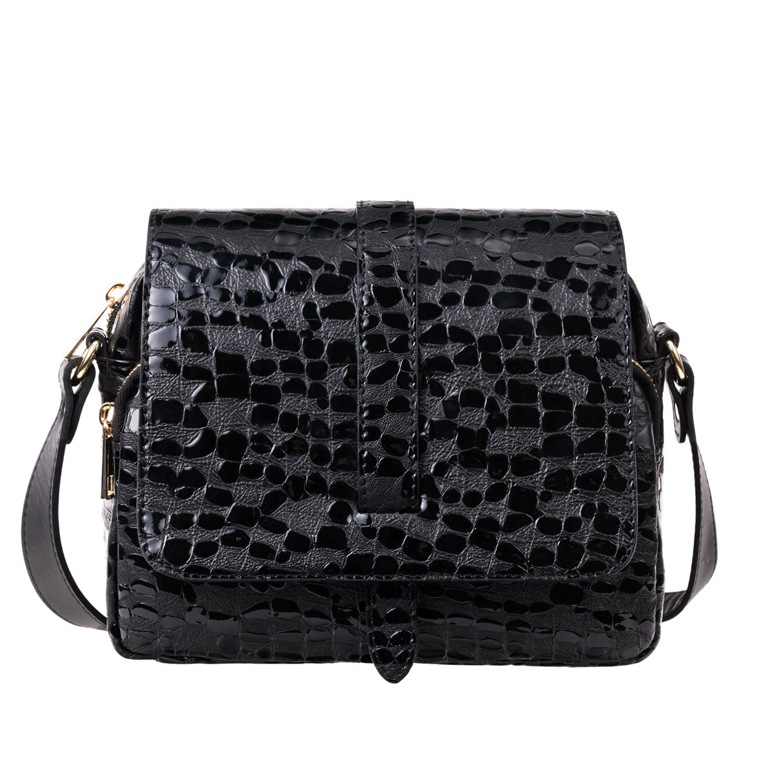 Torebka damska krokodyl czarna Canaletto TD690s258