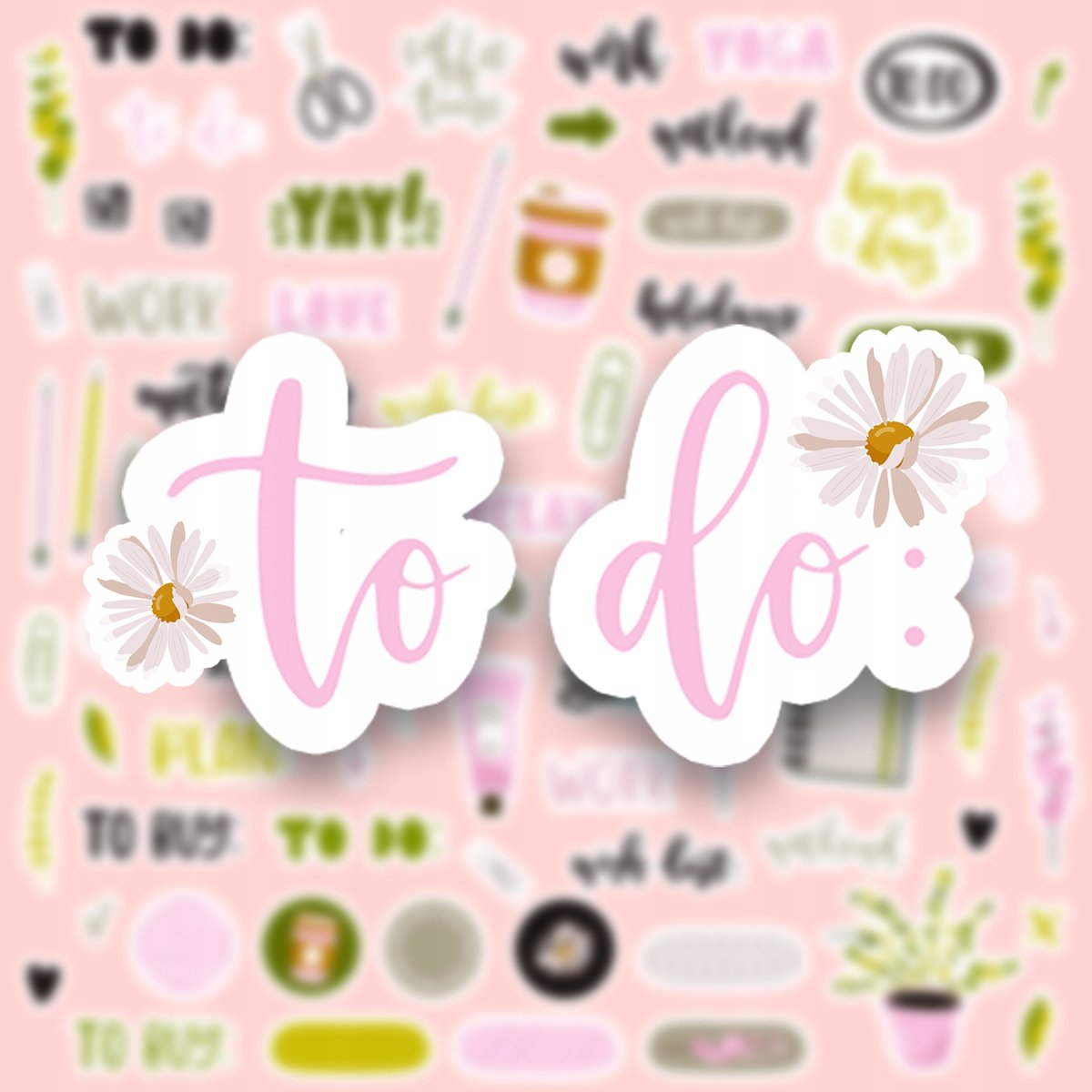 Naklejki Do Planera Notesu Bujo TO DO Organizacja