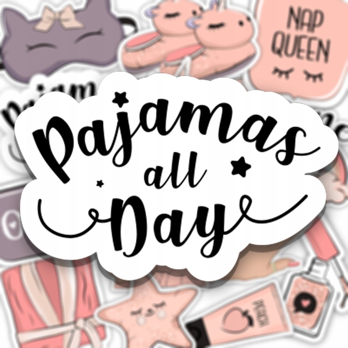 Naklejki Do Kartek Albumu Notes PIŻAMA PARTY 15x21