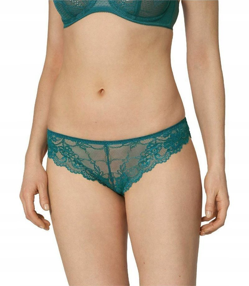 Koronkowe MAJTKI DAMSKIE STRINGI Triumph Tempting Lace Brazilian String XS
