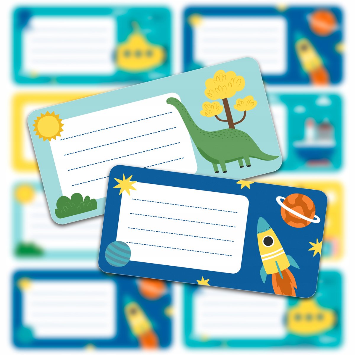 Naklejki Na Zeszyty Książki Do Szkoły DLA CHŁOPCA