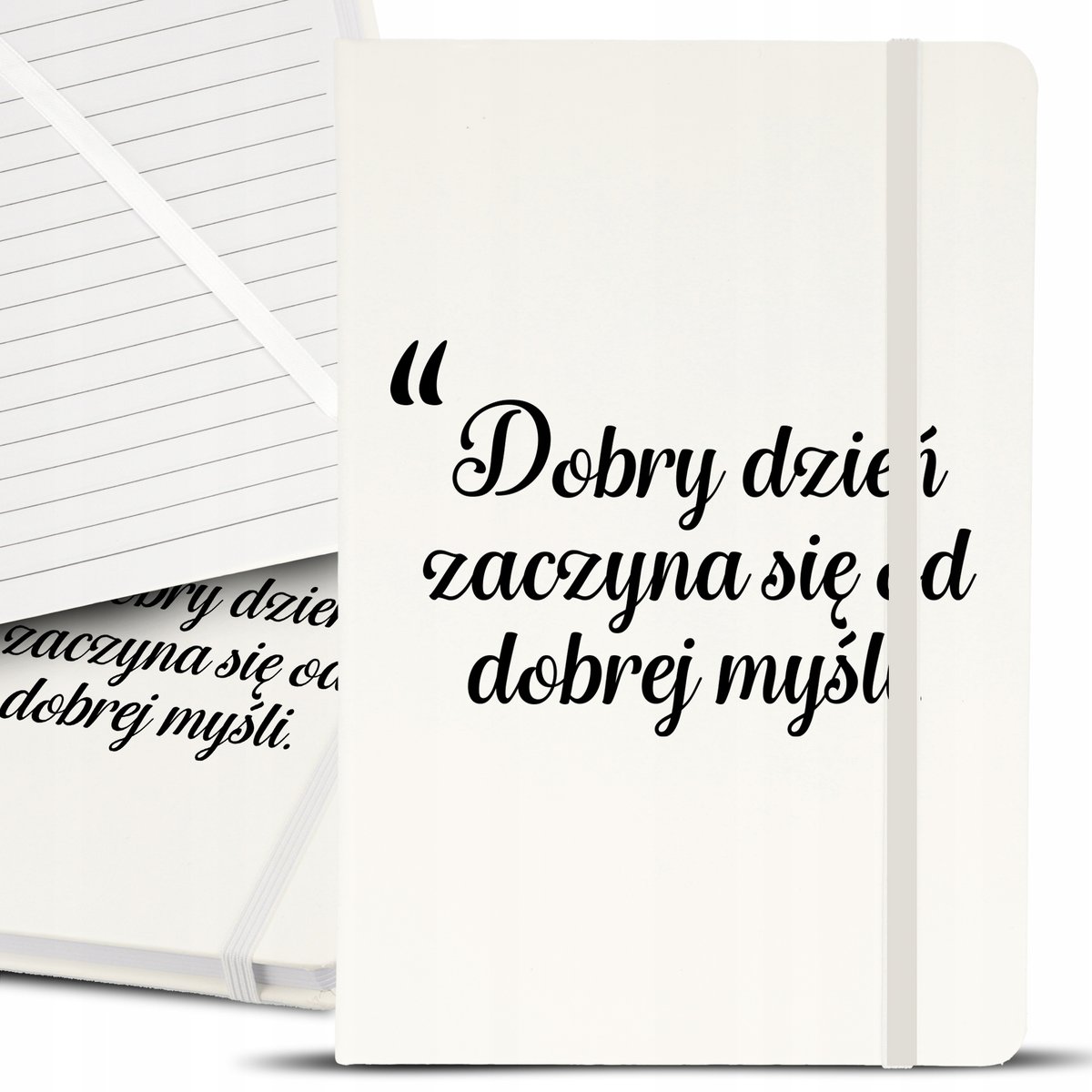 Notes Notatnik Bujo A5 Biały DOBRE MYŚLI Top Wzory