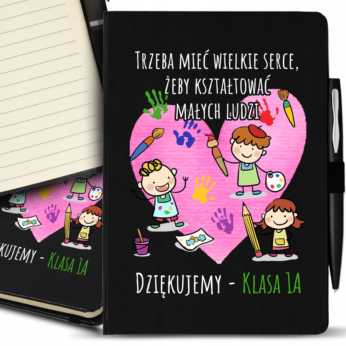 Notes A5 Black Dla Nauczyciela OD KLASY IMIĘ Wzory