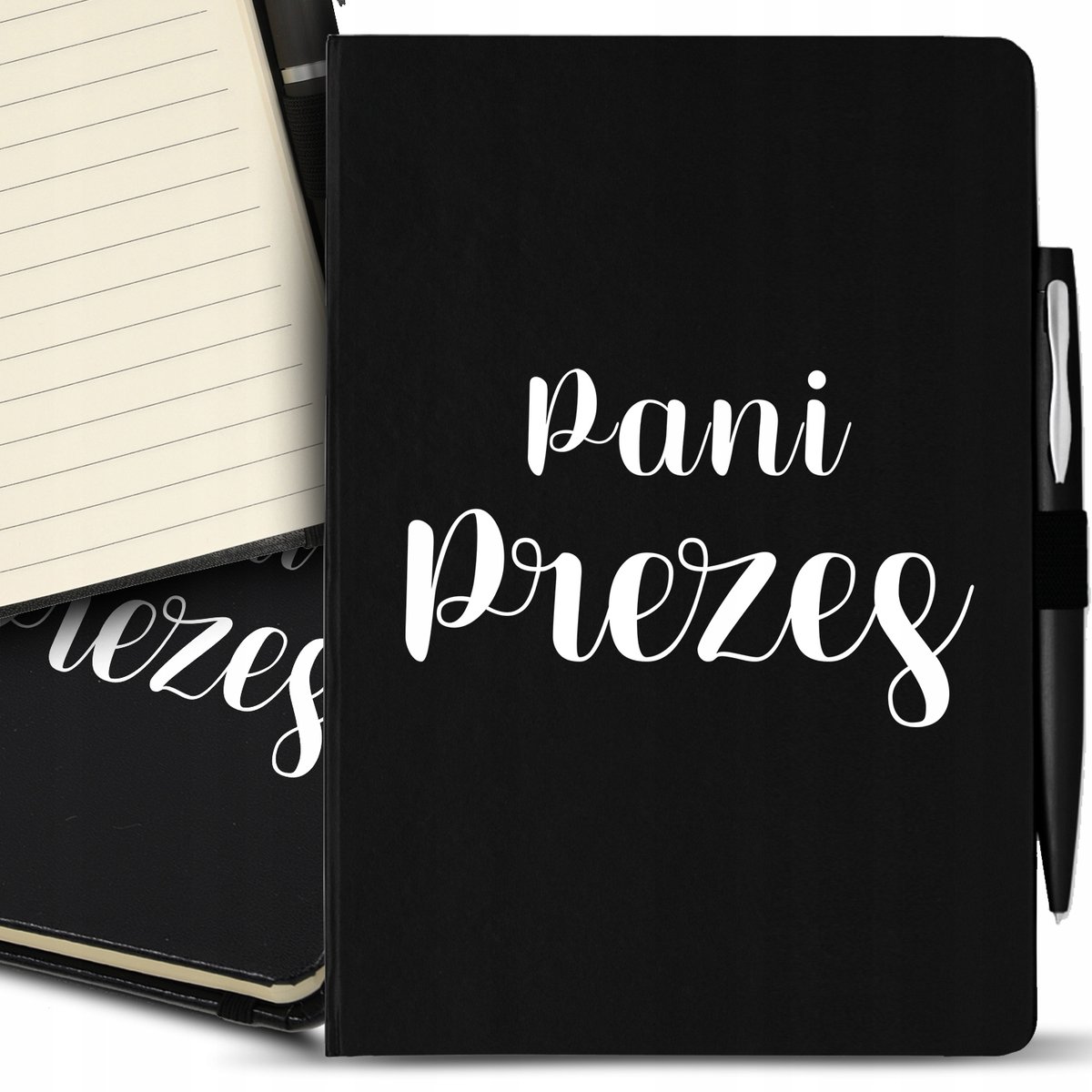 Notes A5 Black Na Prezent DLA PANI PREZES Wzory
