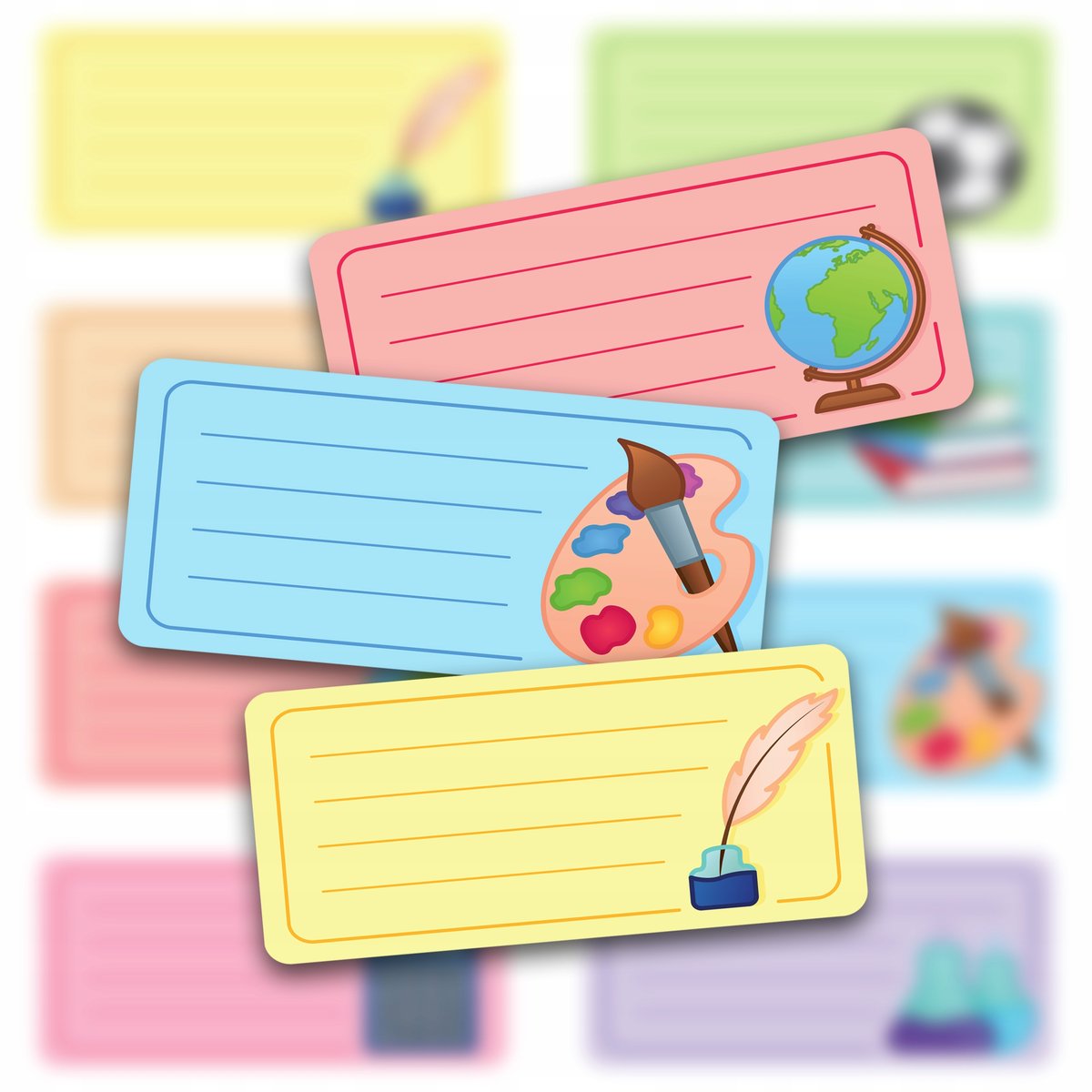 Naklejki Na Zeszyty Książki Podręczniki ART