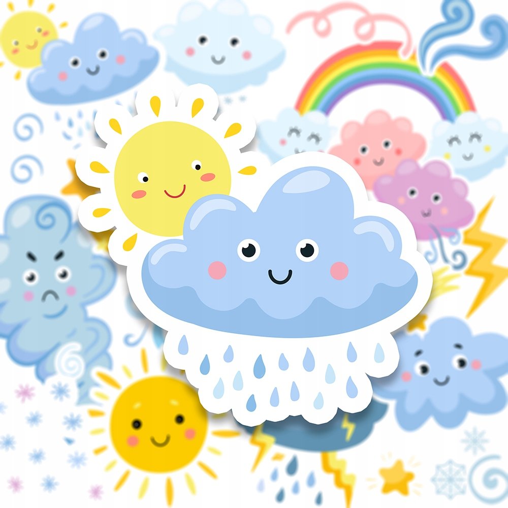 Naklejki Do Planera Albumu Bujo POGODA WEATHER