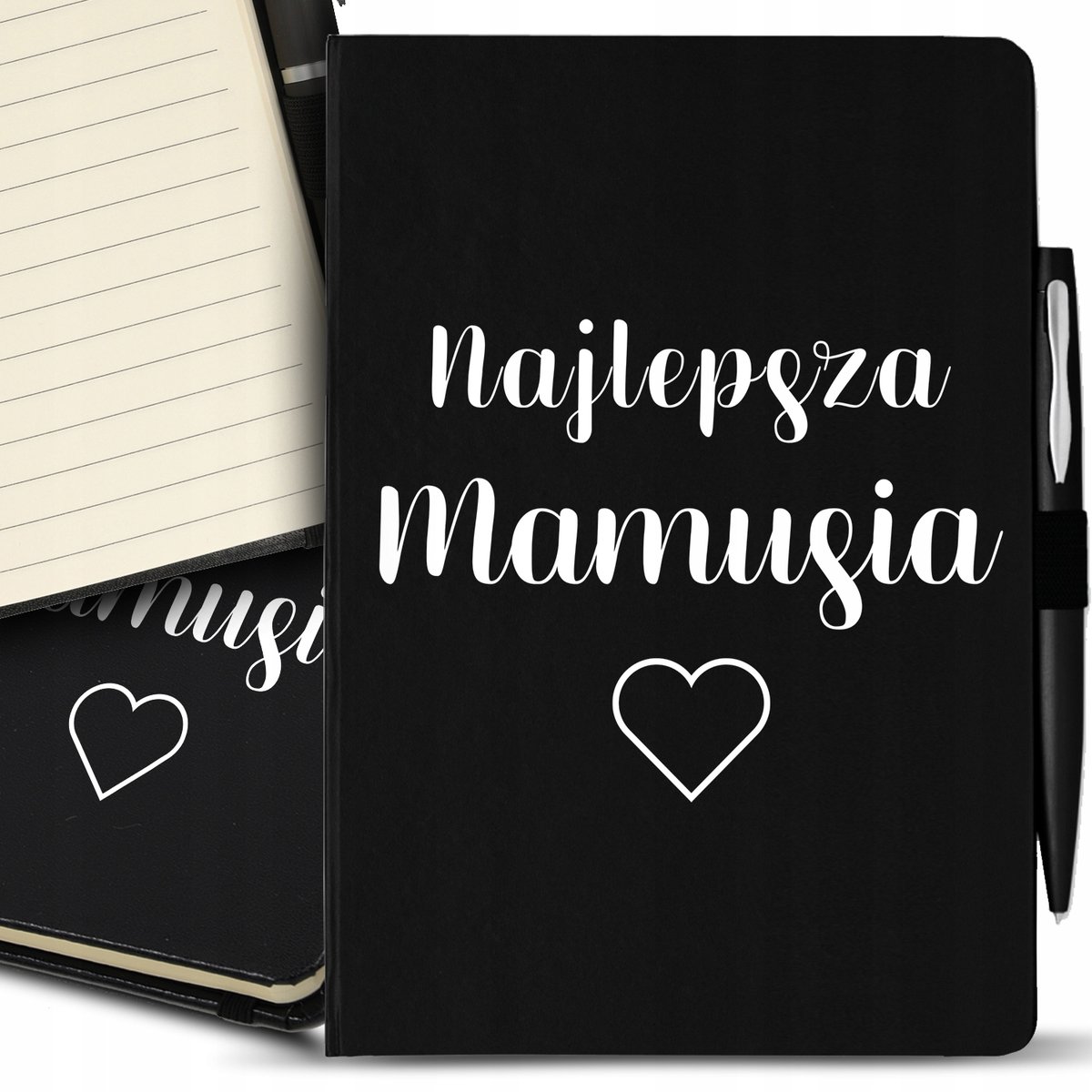 Notes A5 Black Prezent DLA NAJLEPSZEJ MAMY Wzory