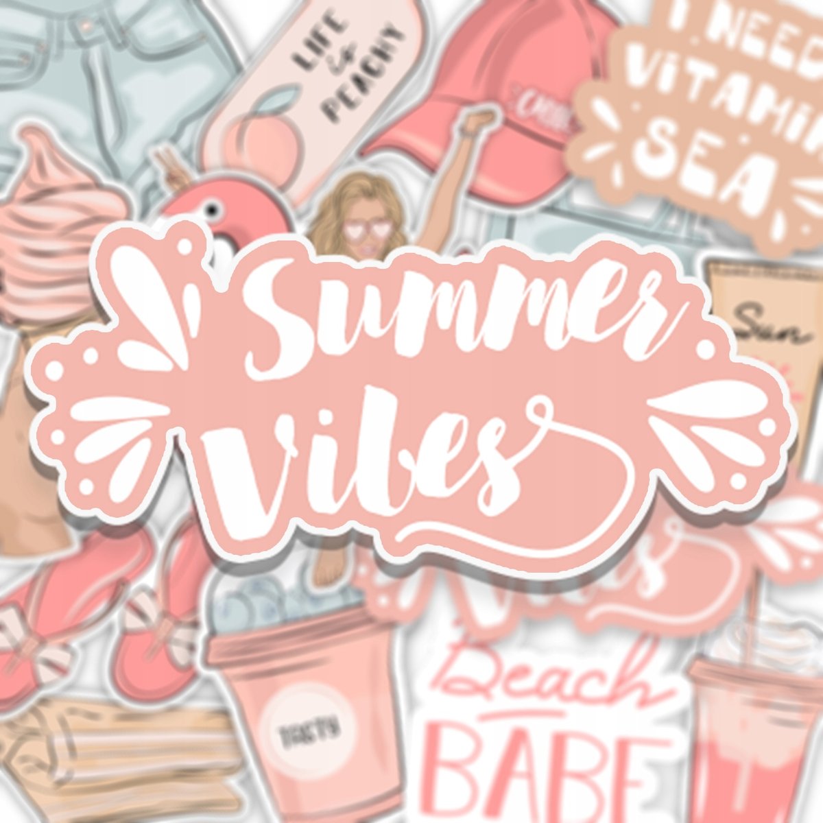 Naklejki Do Kartek Albumu Notes SUMMER VIBES 15x21