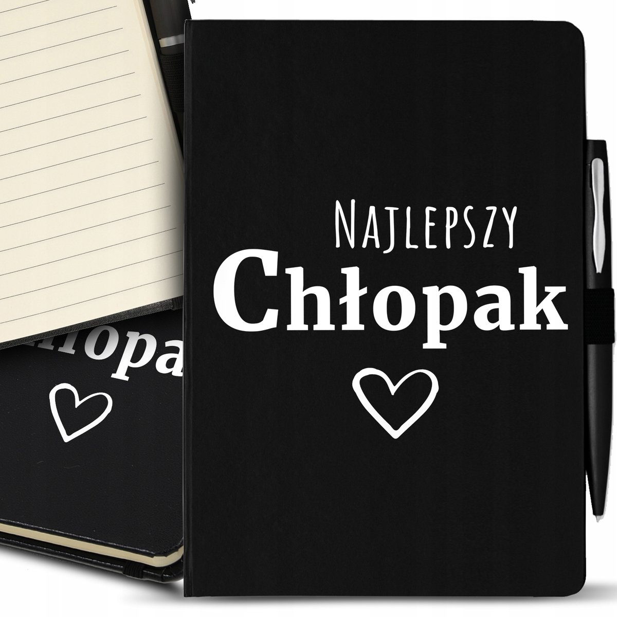 Notes A5 Black Prezent DLA NAJLEPSZEGO CHŁOPAKA Wz