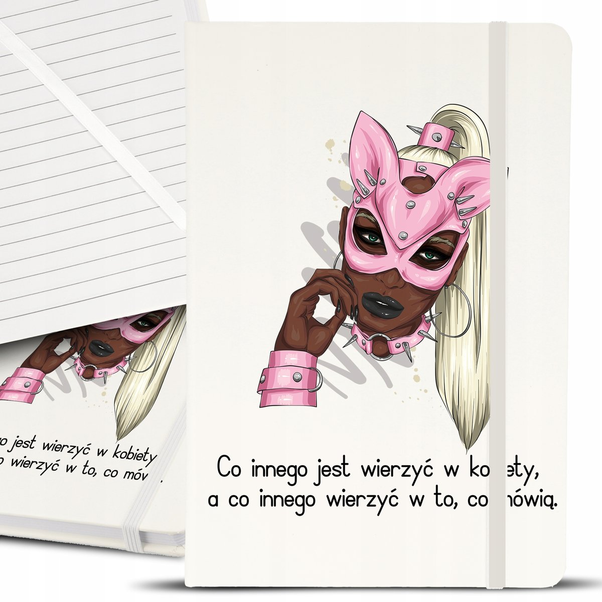 Notes Notatnik Bujo A5 Biały KOBIECE DELIKATNE Wz