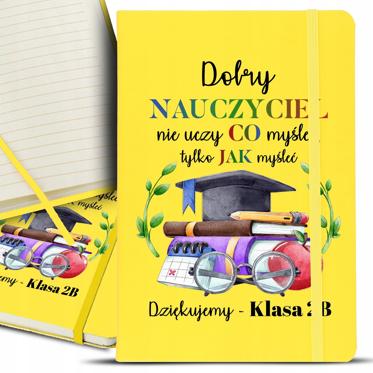 Notes Notatnik A5 Żółty DOBRY NAUCZYCIEL IMIĘ Wz