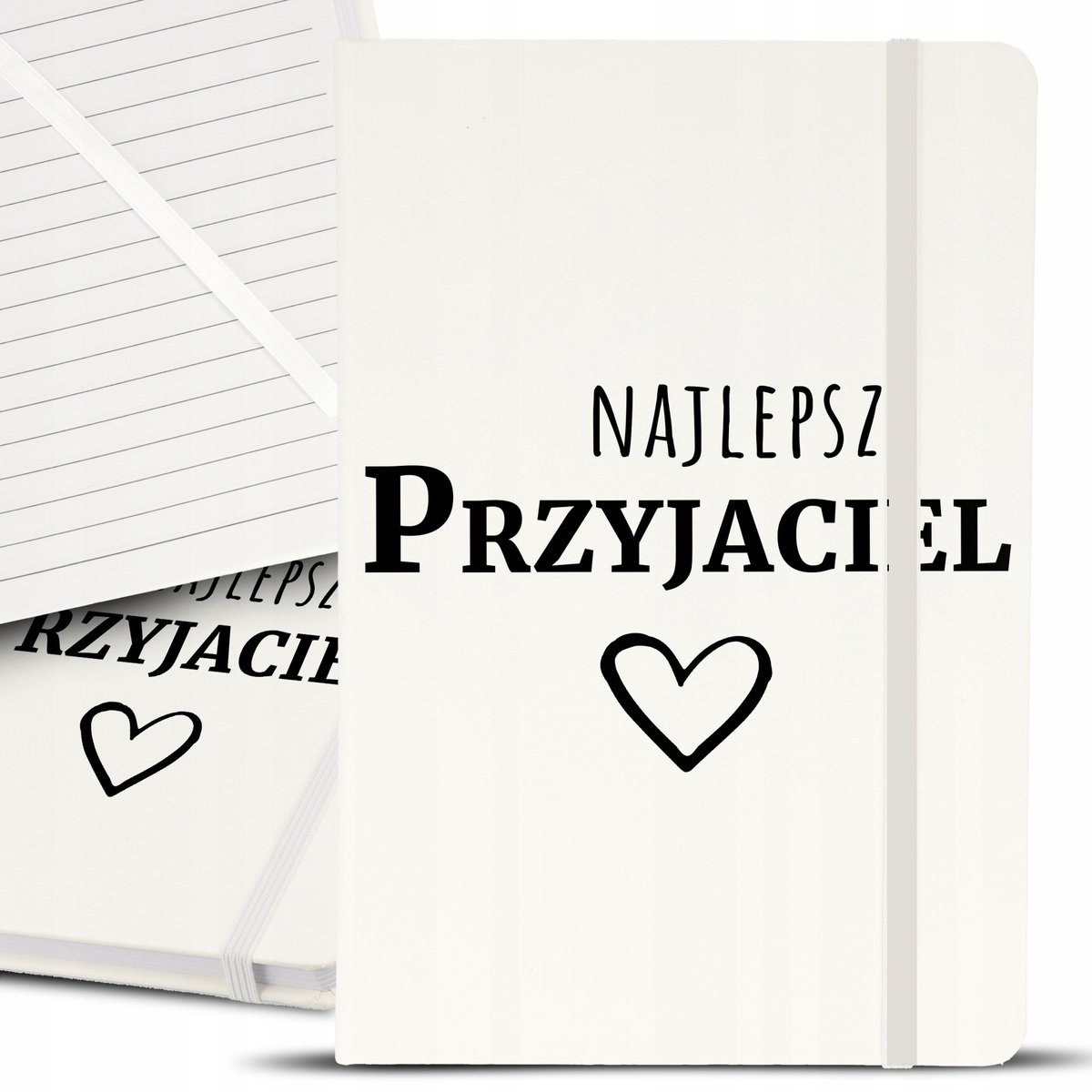 Notes Notatnik Bujo A5 Biały DLA PRZYJCIELA Wzory