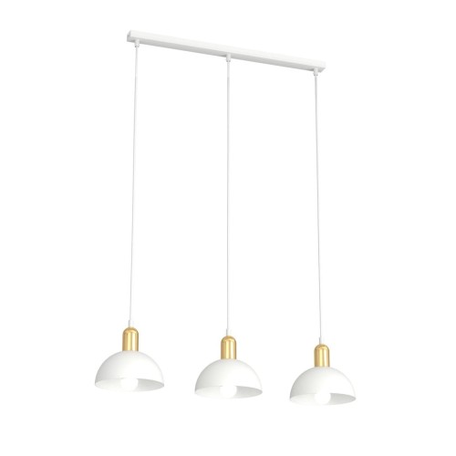 Moto lampa wisząca 3xE14 biała/złota 1387/3