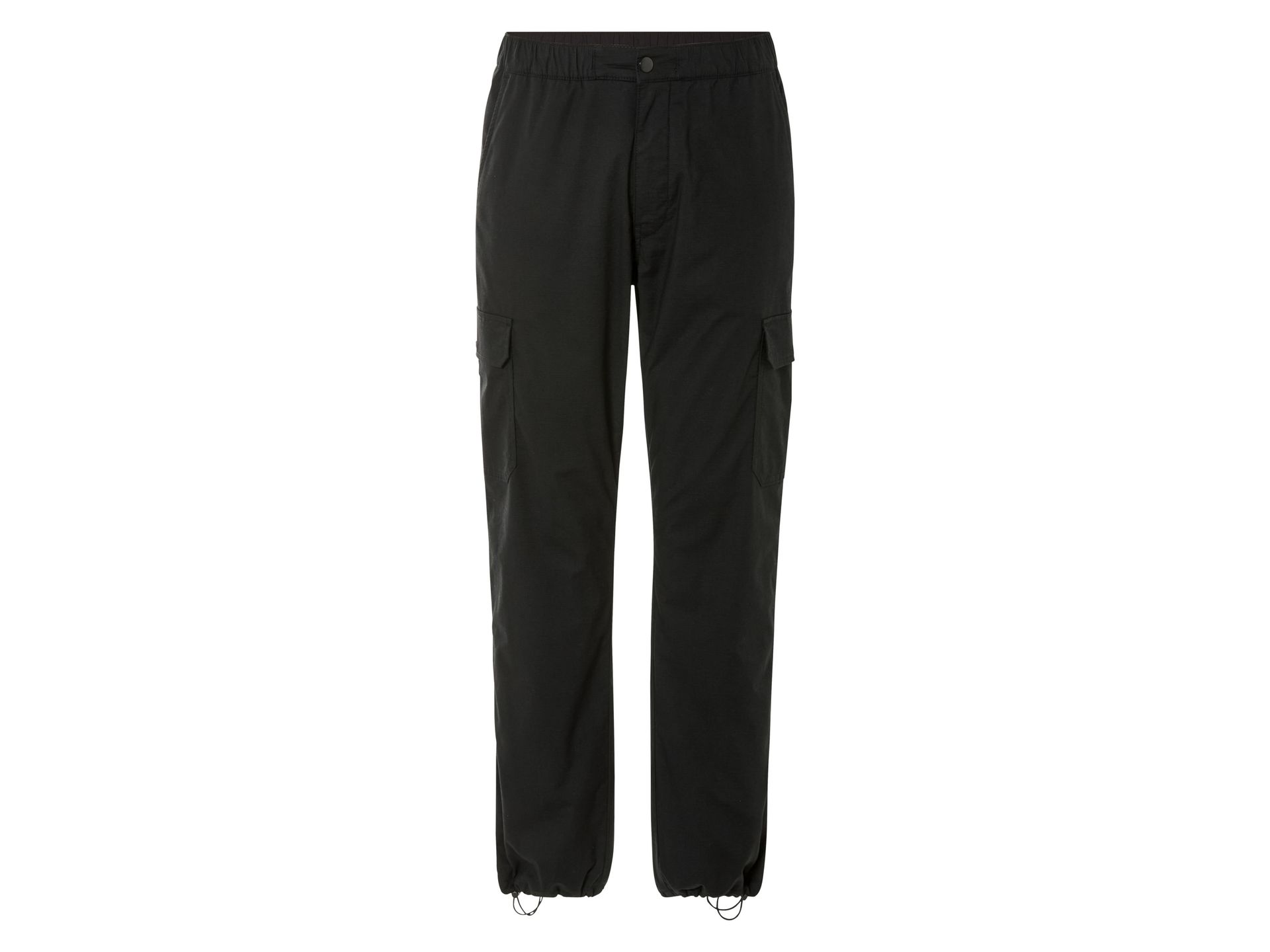 LIVERGY® Spodnie cargo męskie z polarem (XL (56/58), Czarny)