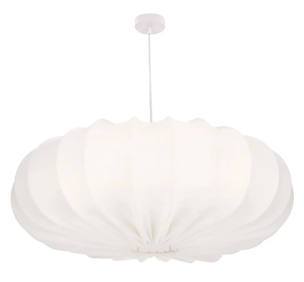 Nowoczesna lampa wisząca z abażurem w kolorze latte W5-E40