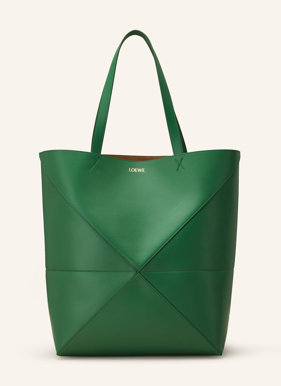 Loewe Torba Shopper Puzzle Tote Large gruen