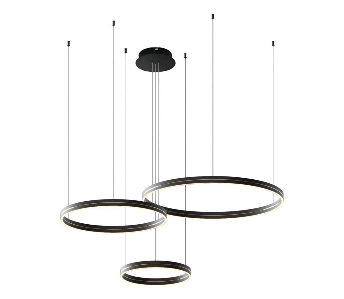 LED Żyrandol na lince GRAVITY LED/108W/230V czarny