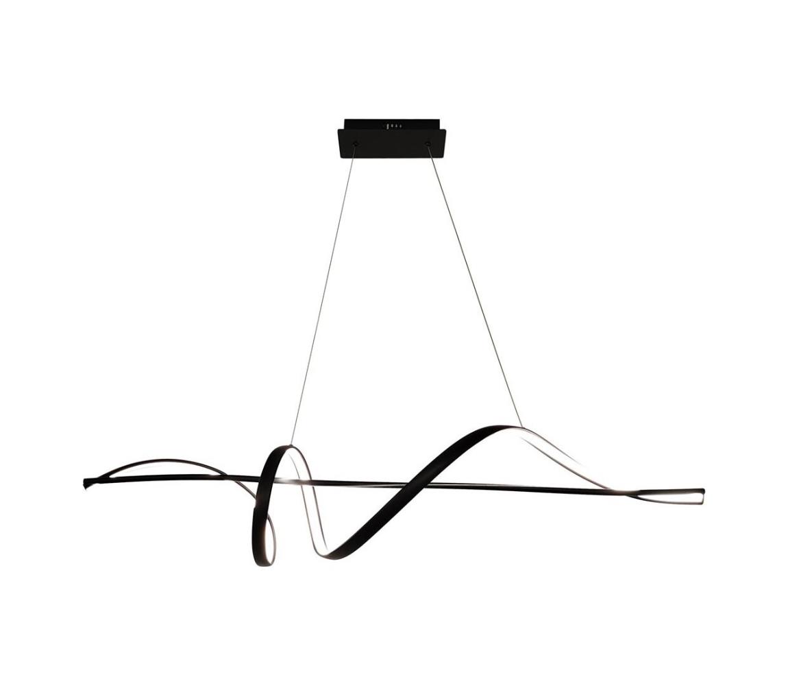 LED Żyrandol na lince SASH LED/36W/230V czarny