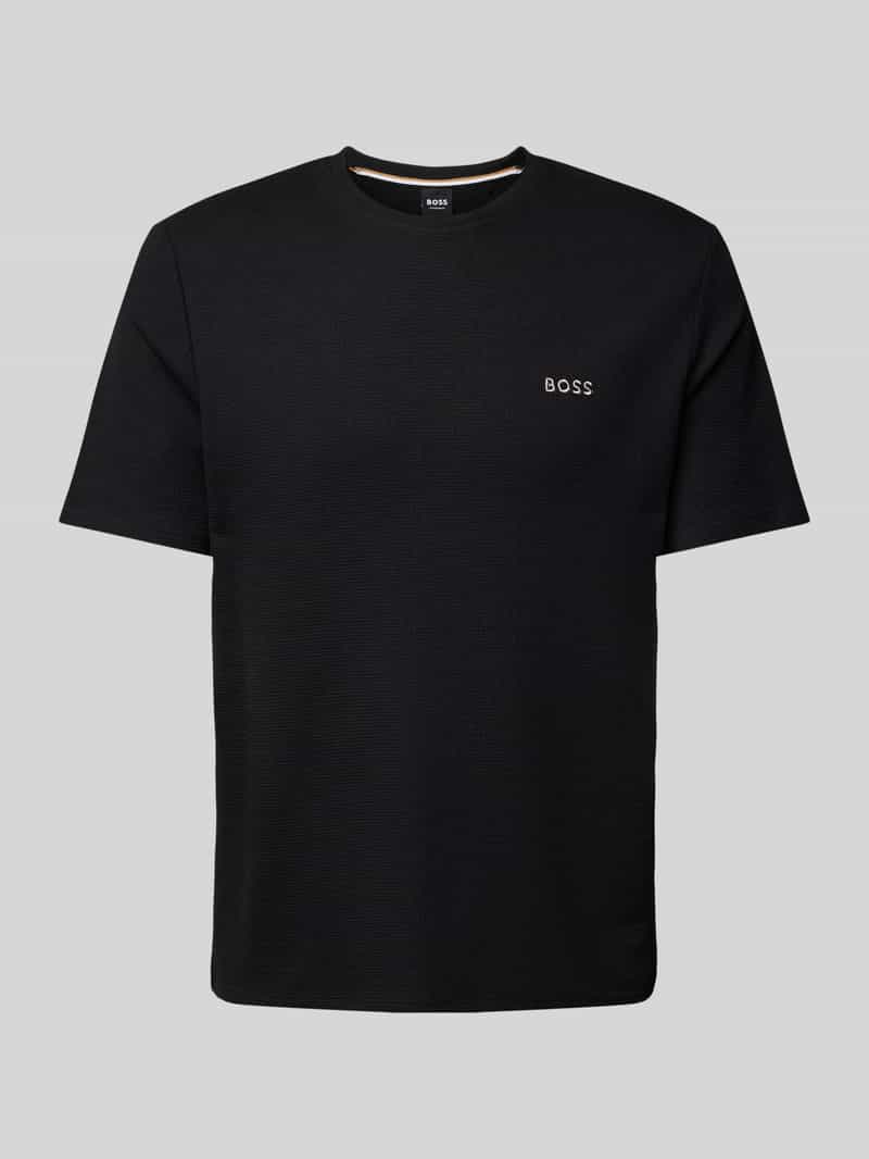 T-shirt z wyhaftowanym logo