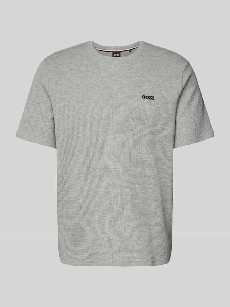 T-shirt z wyhaftowanym logo