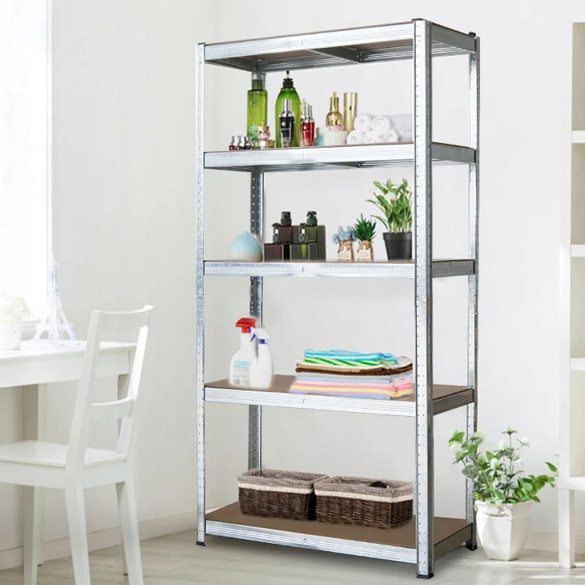 Regał magazynowy 875KG metalowy 180 x 90 x 40 cm max 175 kg na półkę