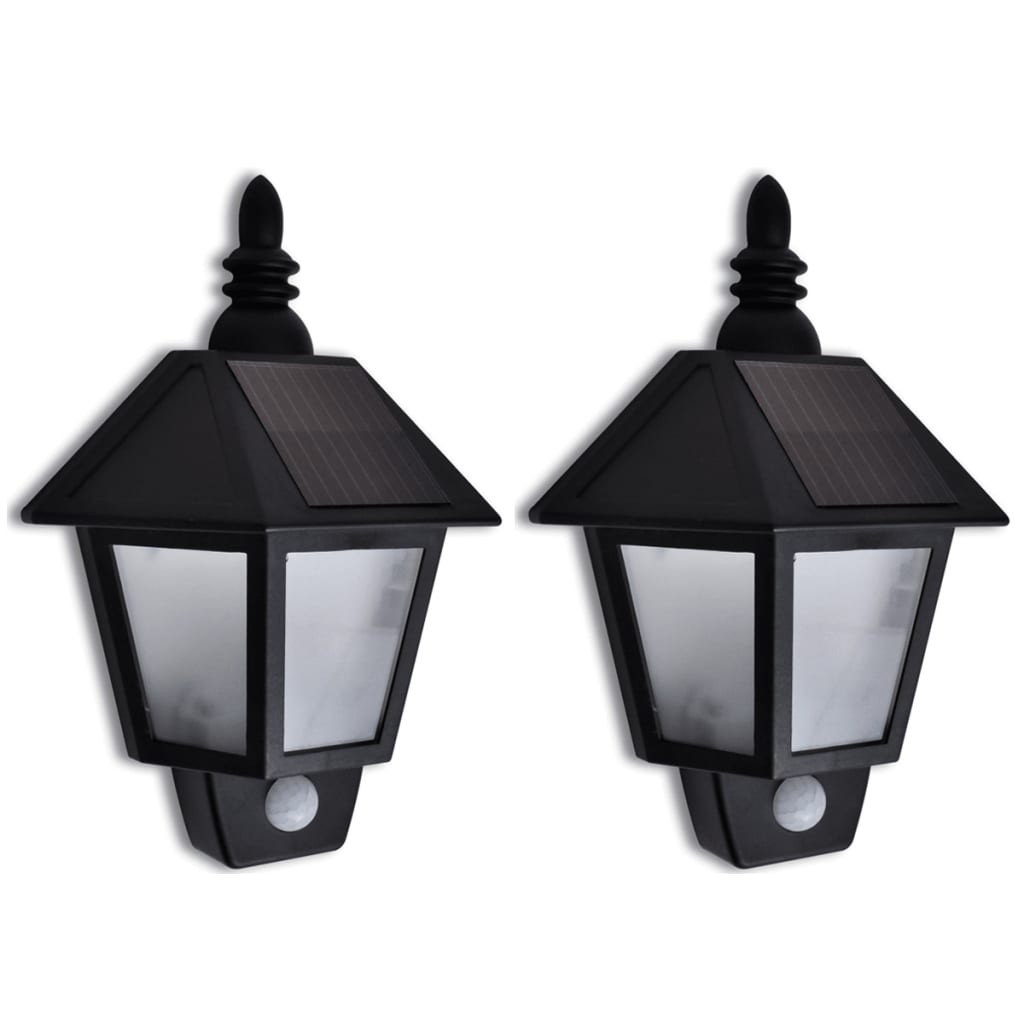 Lampy solarne z detektorem ruchu, 2 sztuki