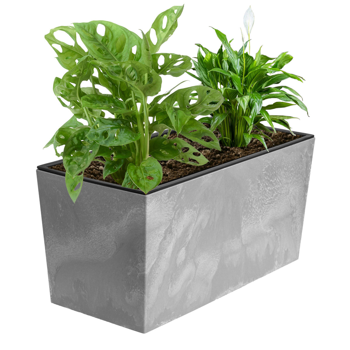 Skrzynka balkonowa wkład 39x19 cm beton