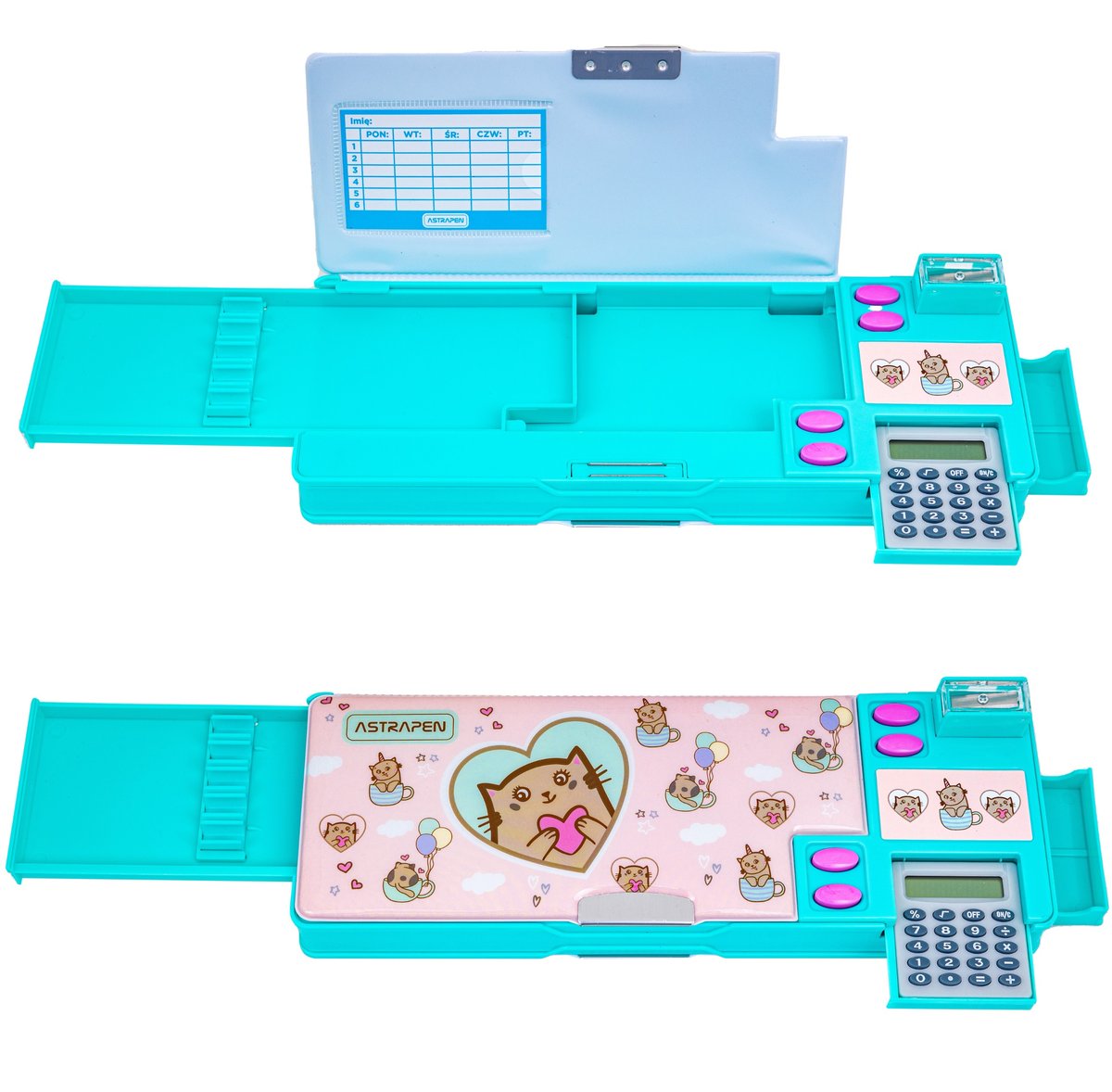 Piórnik z kalkulatorem AstraPen Animals Kitty World Astra