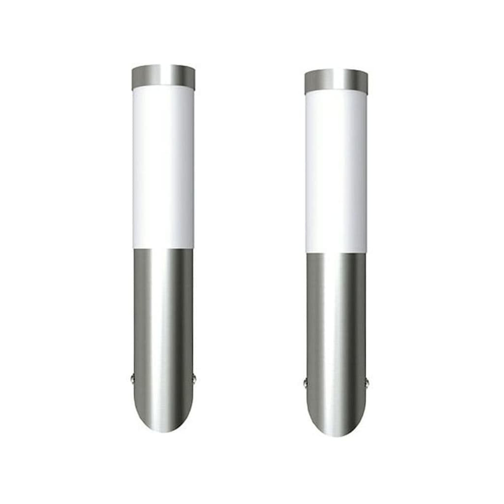 Lampy ogrodowe ze stali nierdzewnej, 6x36 cm