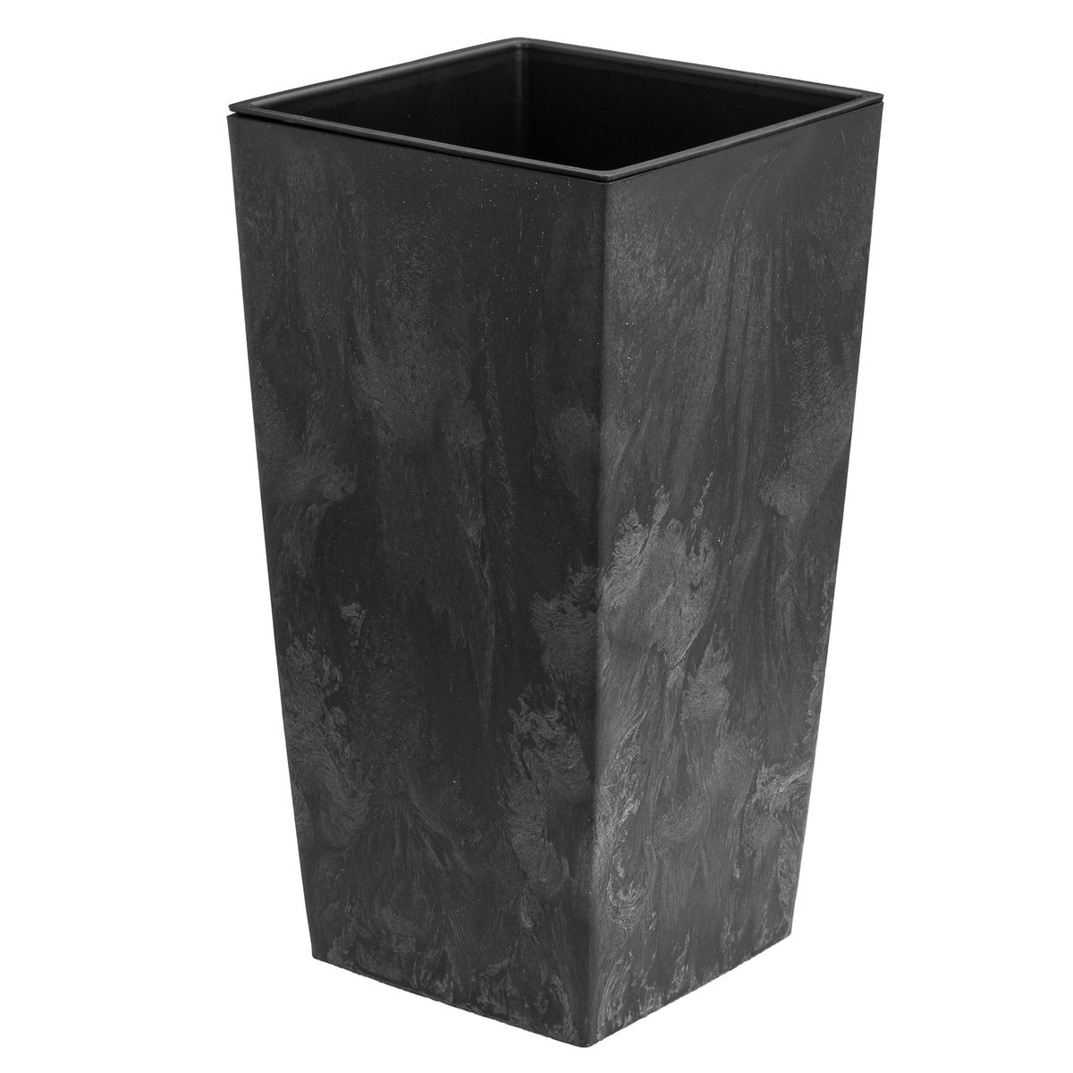Donica wkład wysoka 19,5x19,5x37,5 cm antracytowy