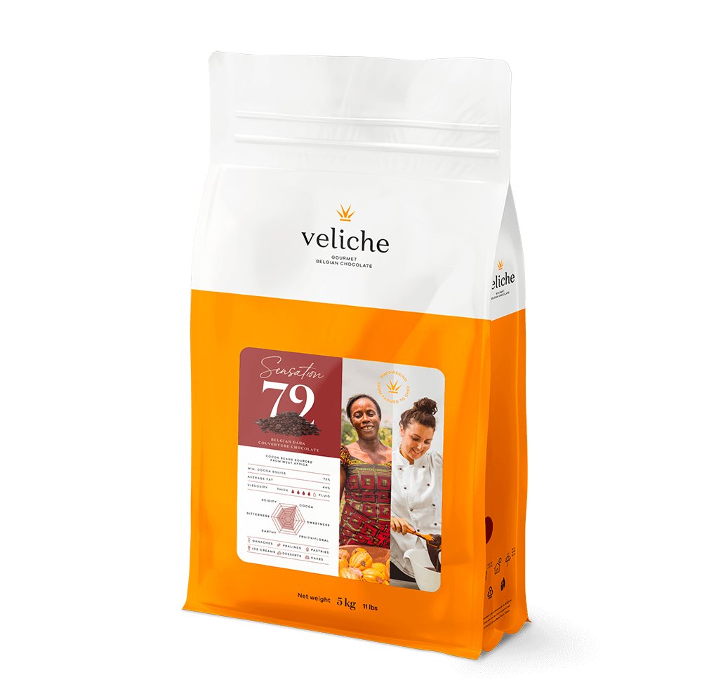 Gorzka czekolada 1 kg Veliche DARK SENSATION 72% ekstra