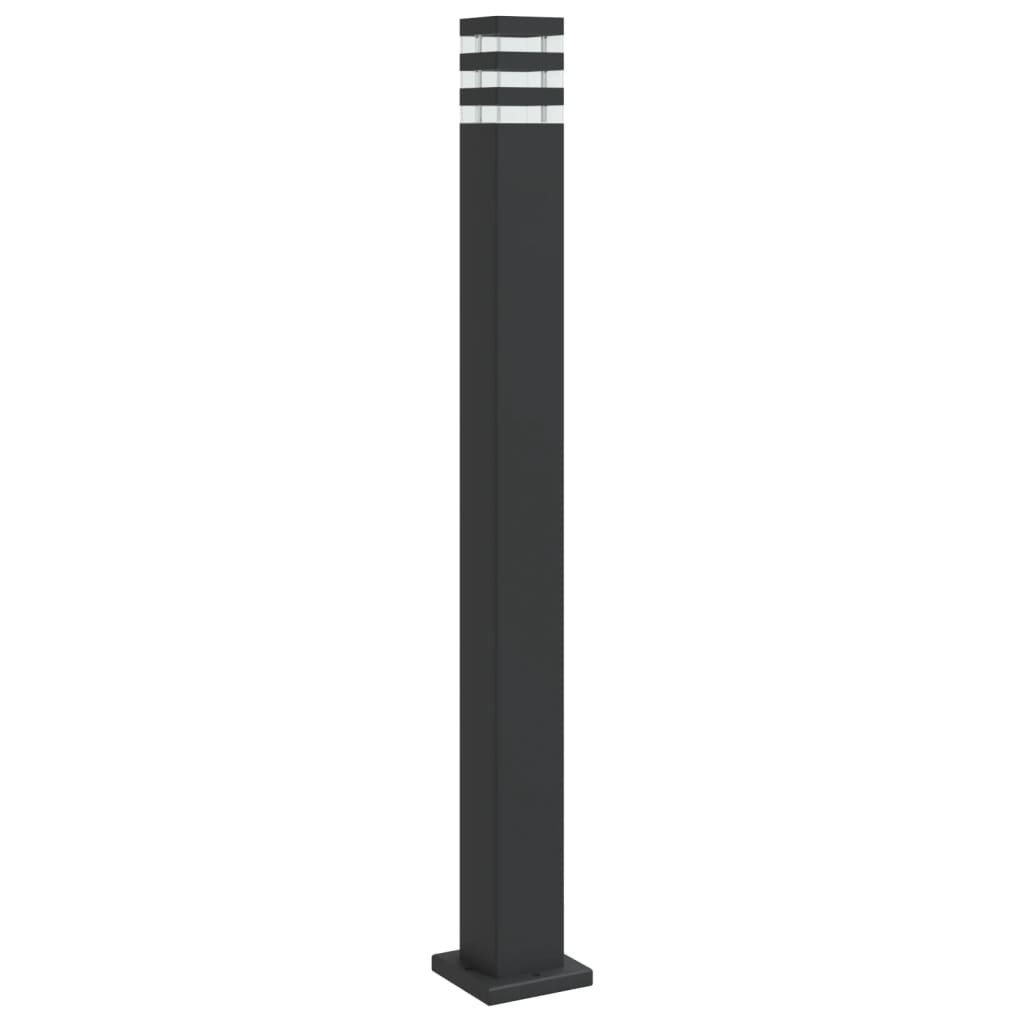 Zewnętrzna lampa stojąca, czarna, 110 cm, aluminium