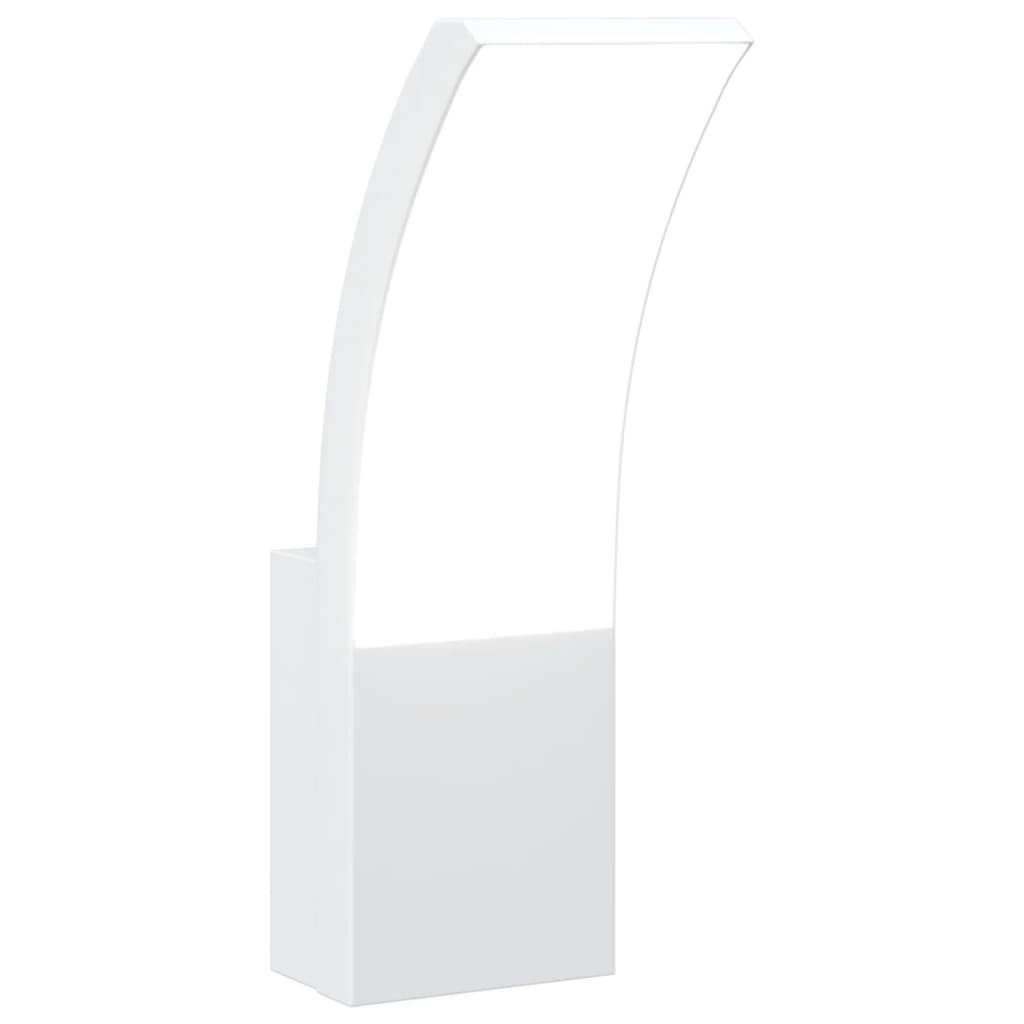 Zewnętrzny kinkiet LED, biały, odlewane aluminium
