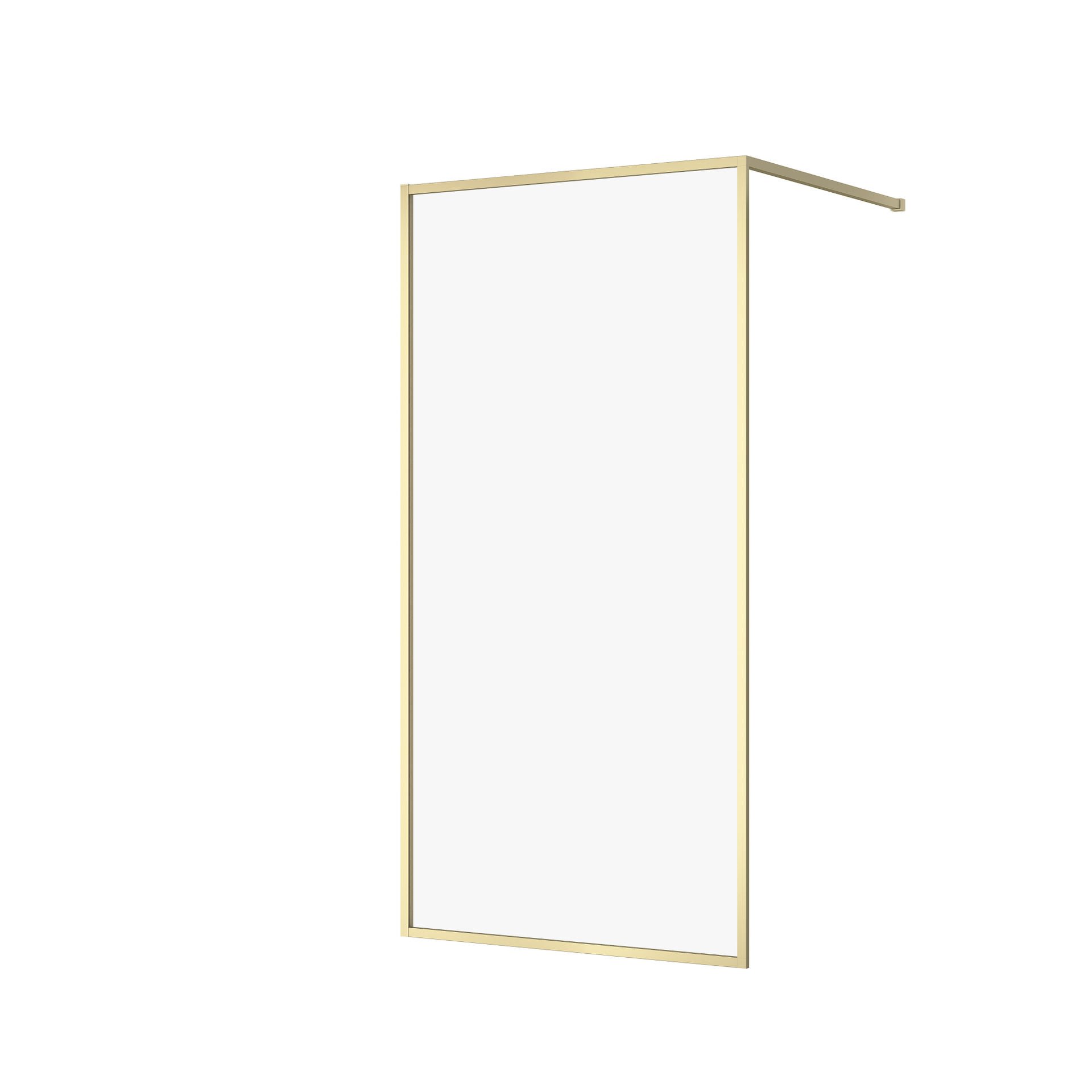 Kabina walk-in Cersanit Larga 100x200 złoty mat transparentne S164-073