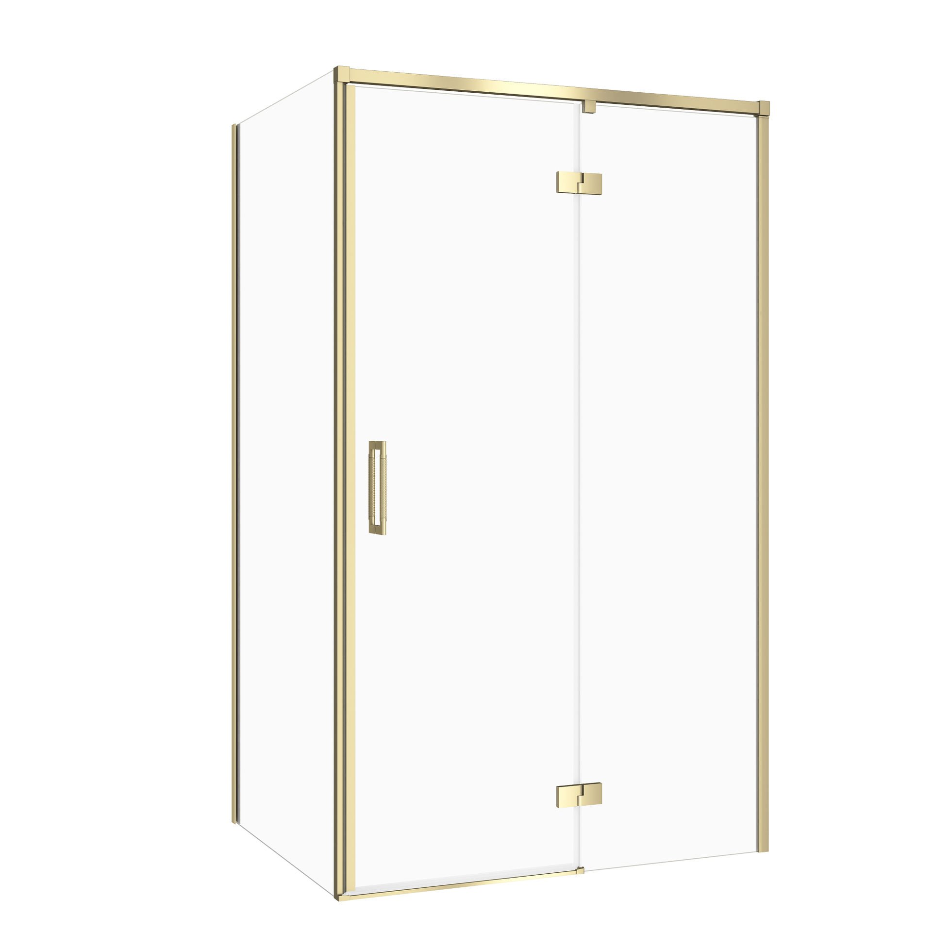Kabina prysznicowa Cersanit Larga 120x80x195 prostokątna złoty mat transparentne S601-471