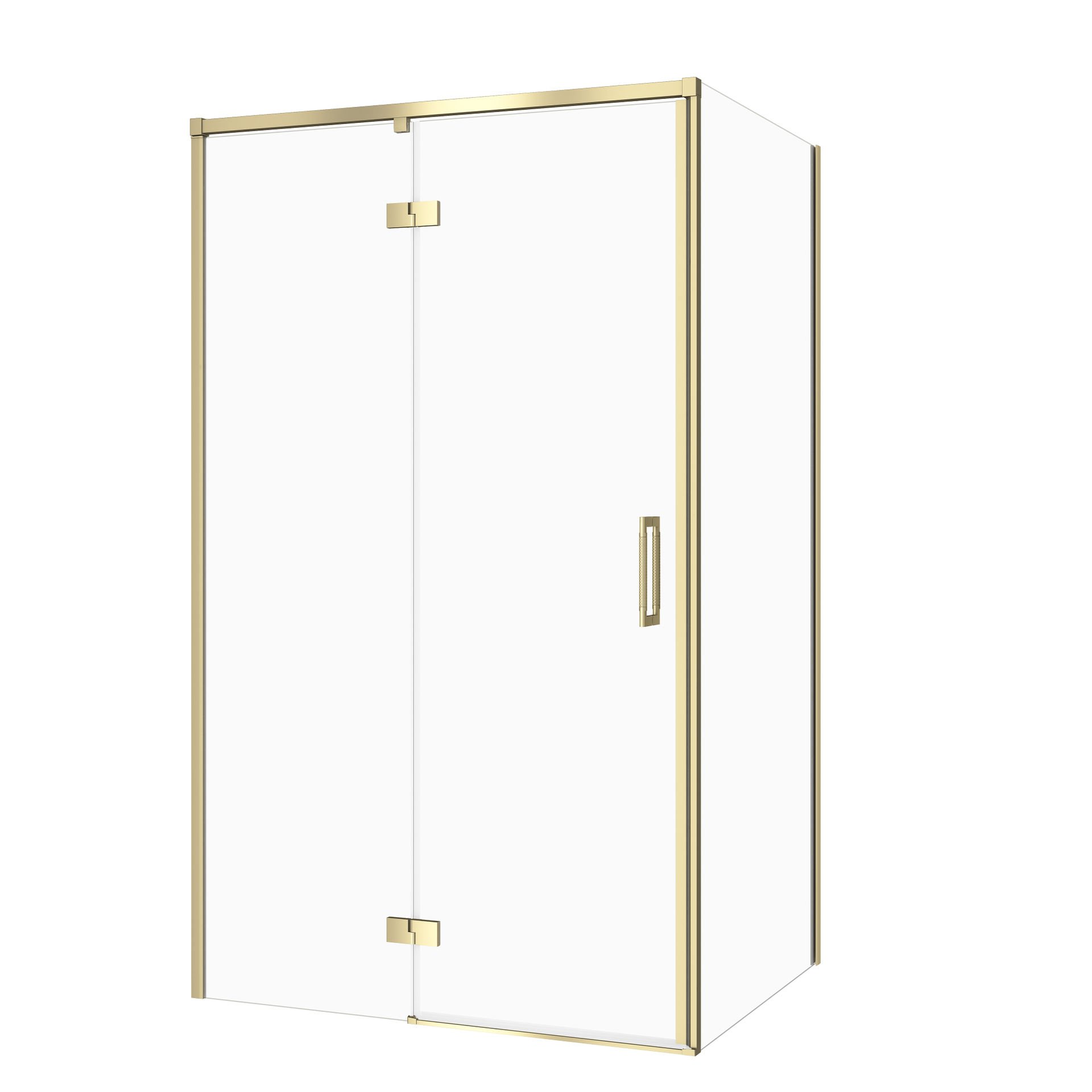 Kabina prysznicowa Cersanit Larga 120x80x195 prostokątna złoty mat transparentne S601-472